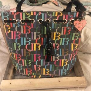 Dooney & Bourke multicolored signature bag